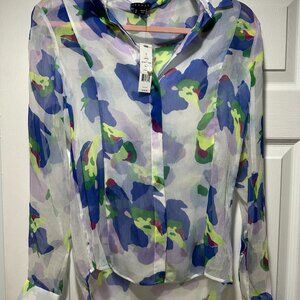 Theory Damina Flower Blouse